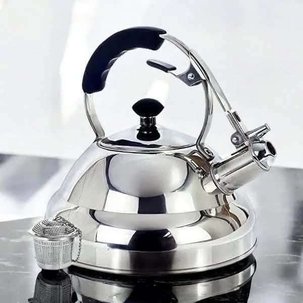 3L Whistling Kettle Stainless Steel Gas Induction Electric Hobs Tea