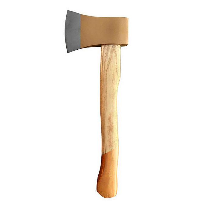 1.25lb Hand Axe Wooden Handled 14" Hatchet Log Splitter Firewood Chopper Camping - tooltime.co.uk