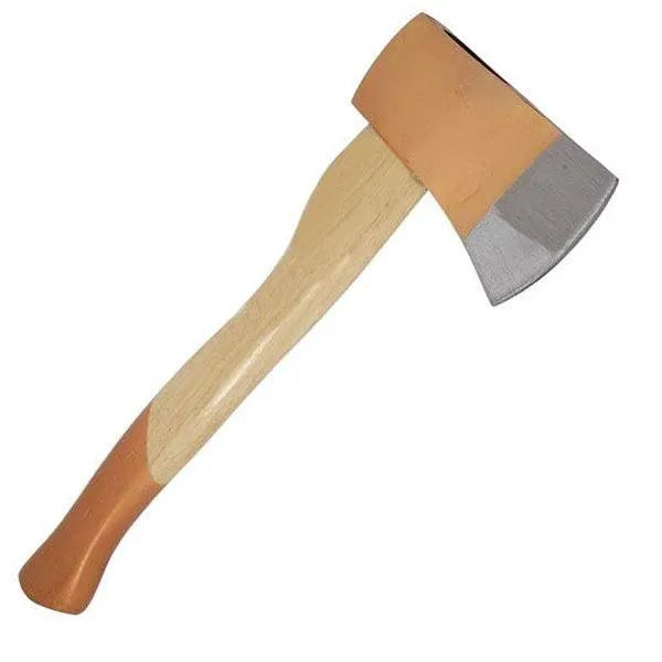 1.25lb Hand Axe Wooden Handled 14" Hatchet Log Splitter Firewood Chopper Camping - tooltime.co.uk