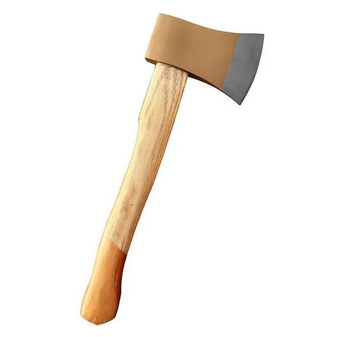 1.25lb Hand Axe Wooden Handled 14" Hatchet Log Splitter Firewood Chopper Camping - tooltime.co.uk