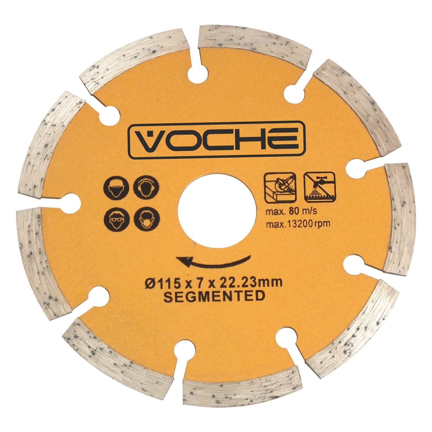VOCHE 3 PACK GOLD 115MM 4.5" DIAMOND CUTTING BLADES DISCS FOR ANGLE GRINDER-tooltime.co.uk