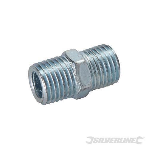 1/4" Bspt Air Line Equal Union Connector 2Pk