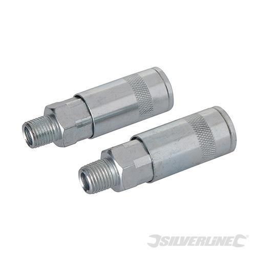 1/4" Bsp Air Line Quick Coupler 2Pk