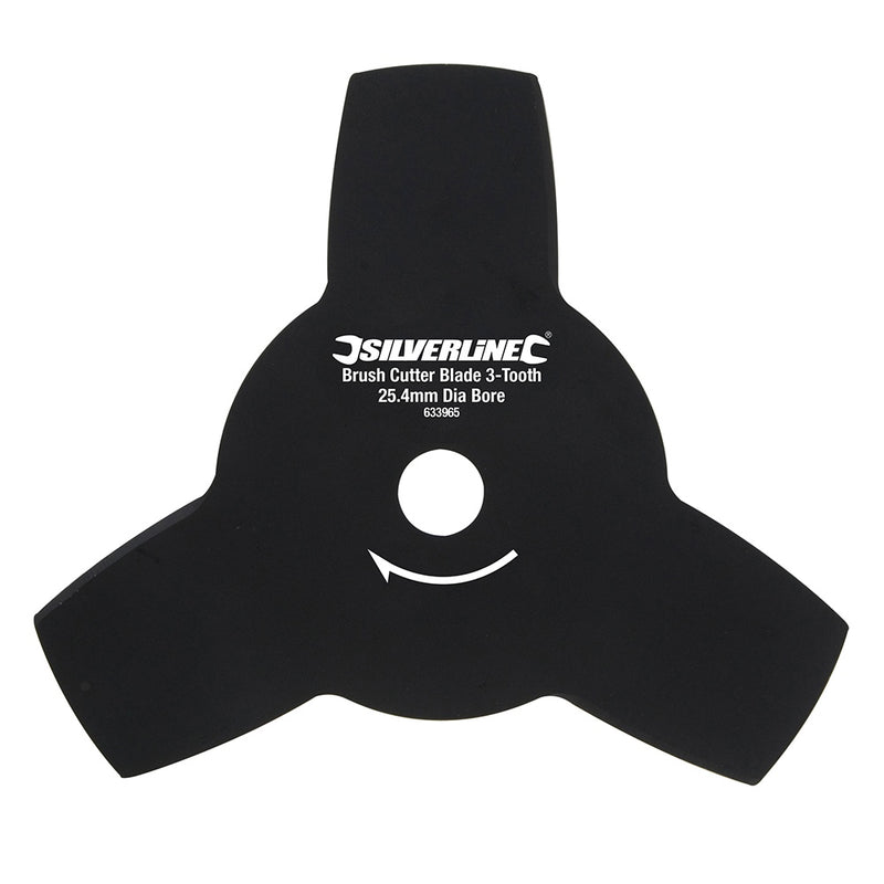 Silverline 25.4Mm Bore Brush Cutter Blade 3-Tooth 633965