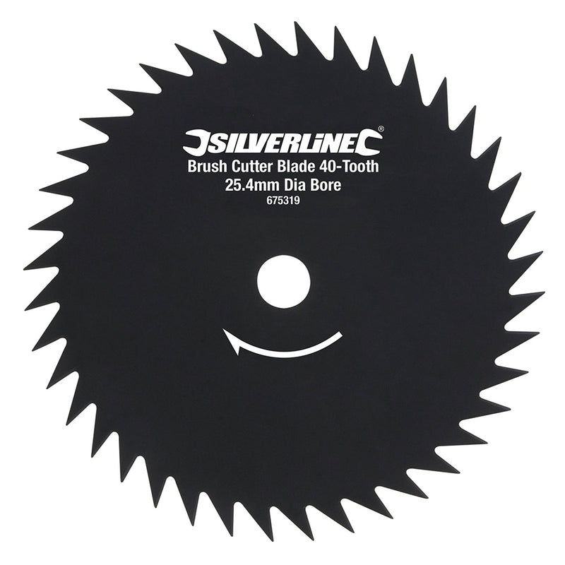 Silverline 25.4Mm Bore Brush Cutter Blade 40-Tooth 675319