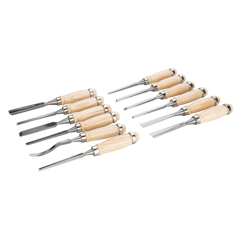 Silverline 200Mm Wood Carving Set 12Pce 250241