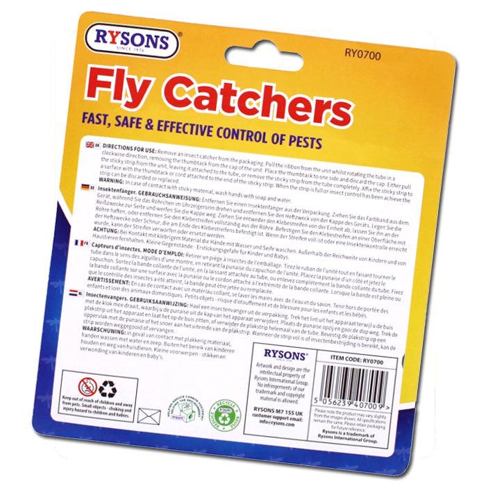 10pc Fly Catcher Paper Insect Killer Sticky Glue Tape Roll Bug Trap Poison Free - tooltime.co.uk