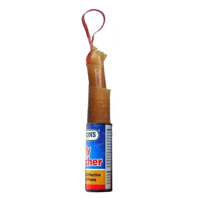 10pc Fly Catcher Paper Insect Killer Sticky Glue Tape Roll Bug Trap Poison Free - tooltime.co.uk
