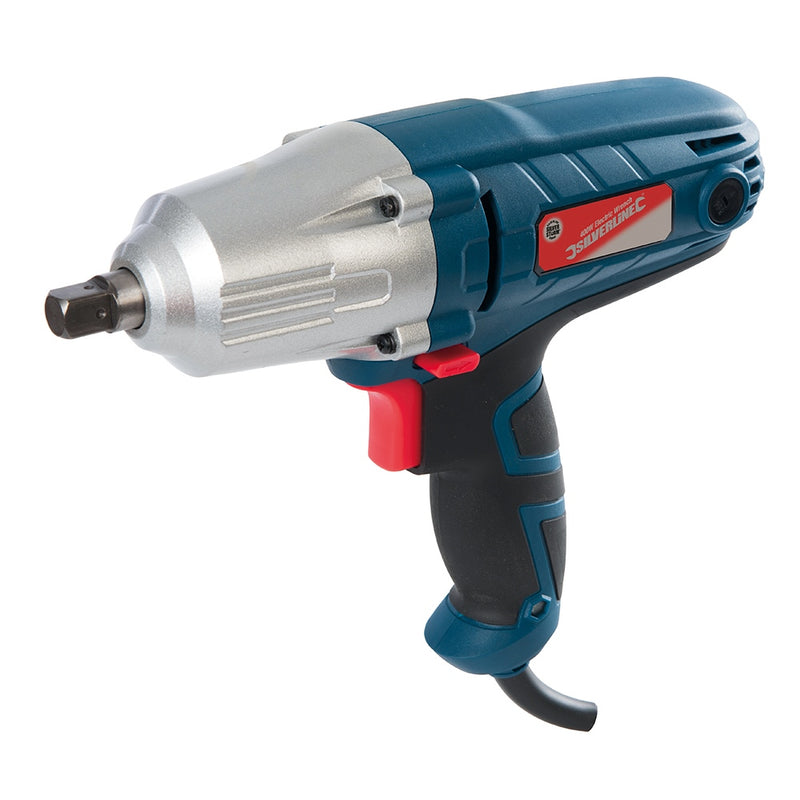 Silverline 400W Impact Wrench Driver - Electric Corded + 4 Sockets - 3 Year Warranty 593128