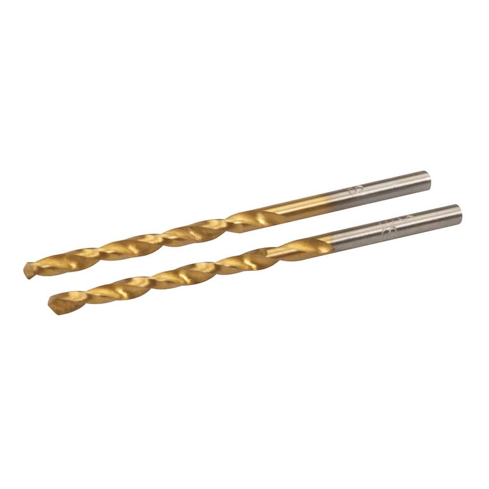 Silverline 3.0Mm Hss Titanium-Coated Drill Bits 2Pk 583234