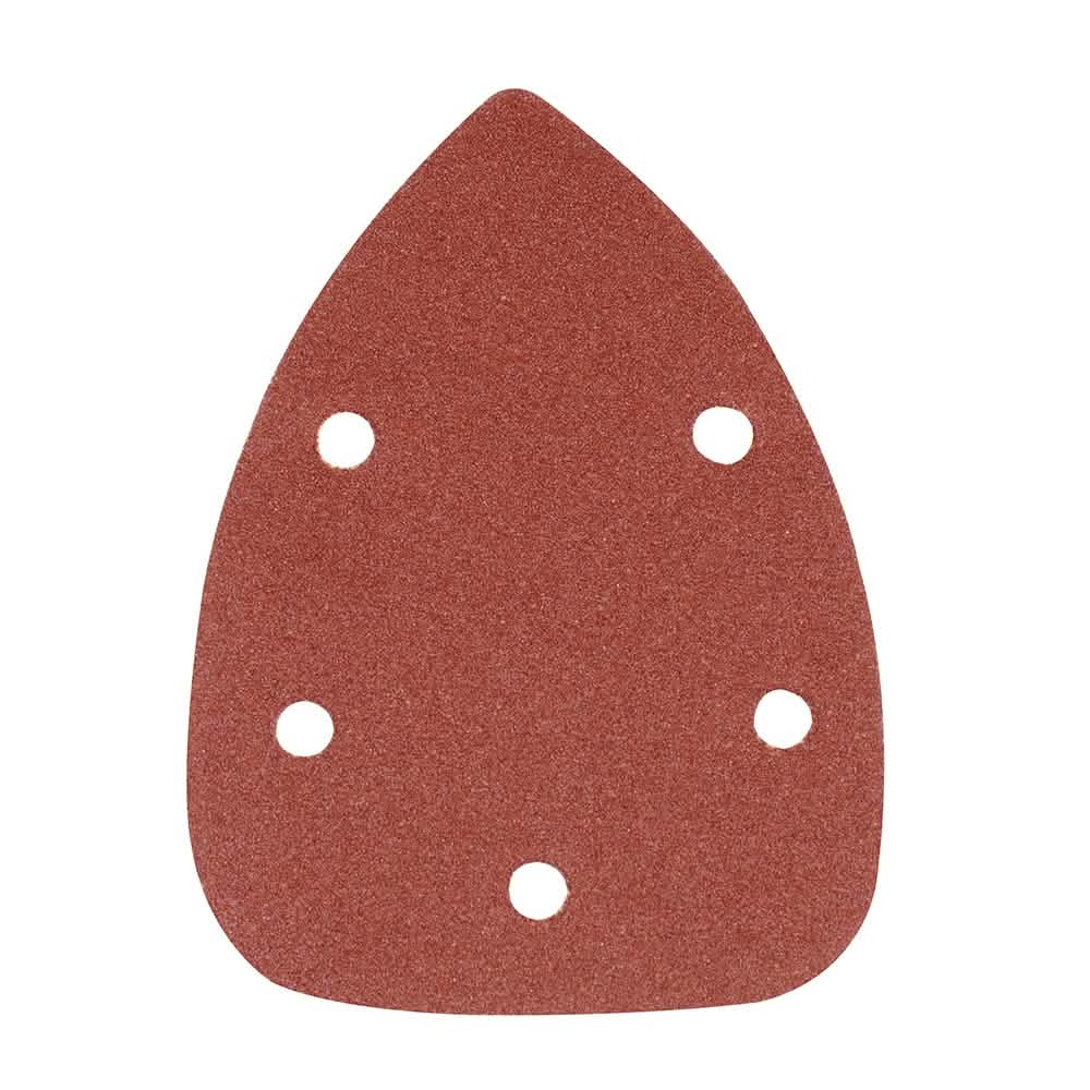 Silverline 80 Grit Hook & Loop Detail Sander Sheets 140Mm 10Pk 457035