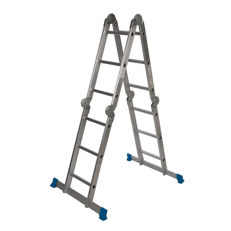 Silverline 3.6M 12-Tread Multipurpose Ladder With Platform 953474