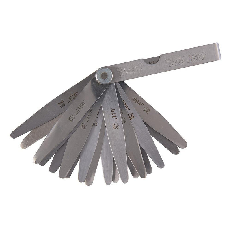 Silverline 26 Leaves (0.051 - 0.635Mm) Feeler Gauge 763624