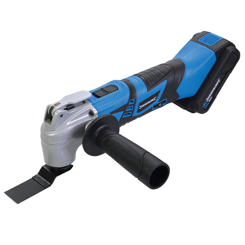 18V Oscillating Multi Function Power Tool Cordless Rechargeable + 53 Accessories - tooltime.co.uk