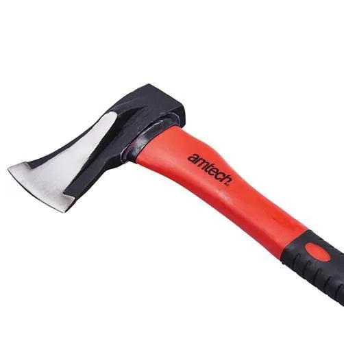 1kg Anti Jam Head Hand Axe Fibreglass Shaft Rubber Grip - tooltime.co.uk