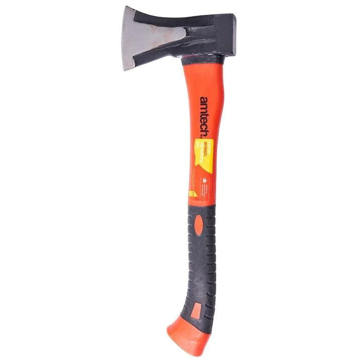 1kg Anti Jam Head Hand Axe Fibreglass Shaft Rubber Grip - tooltime.co.uk