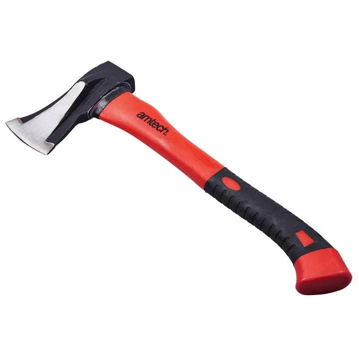 1kg Anti Jam Head Hand Axe Fibreglass Shaft Rubber Grip - tooltime.co.uk