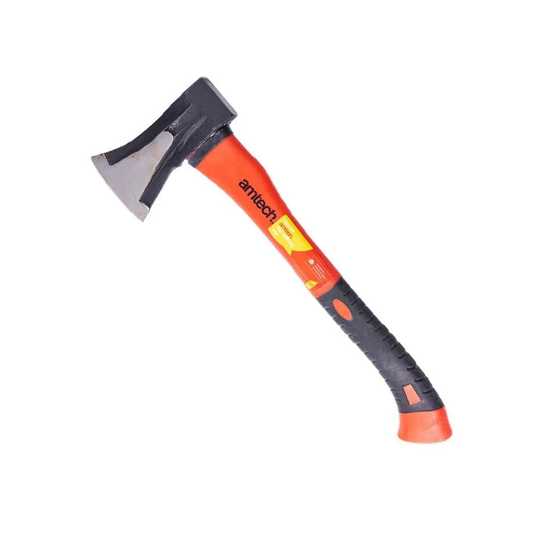 1kg Anti Jam Head Hand Axe Fibreglass Shaft Rubber Grip - tooltime.co.uk