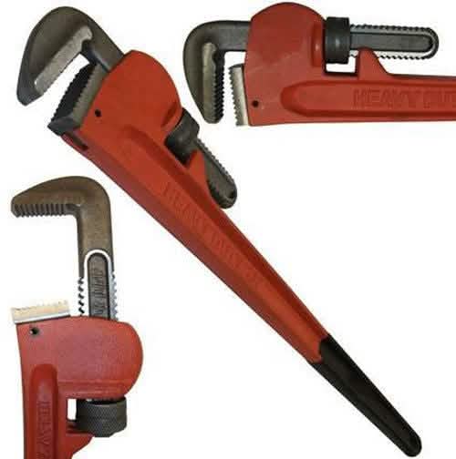 36" Heavy Duty Adjustable Stilsons Plumbers Monkey Wrench Shifting Pipe Spanner