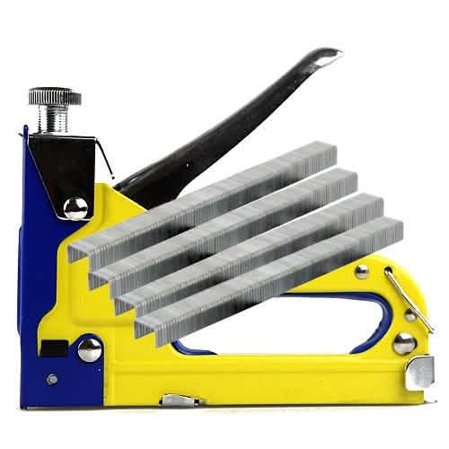 3 Way Heavy Duty Staple Gun C/W 11500 Staples & Nails Upholstery Stapler