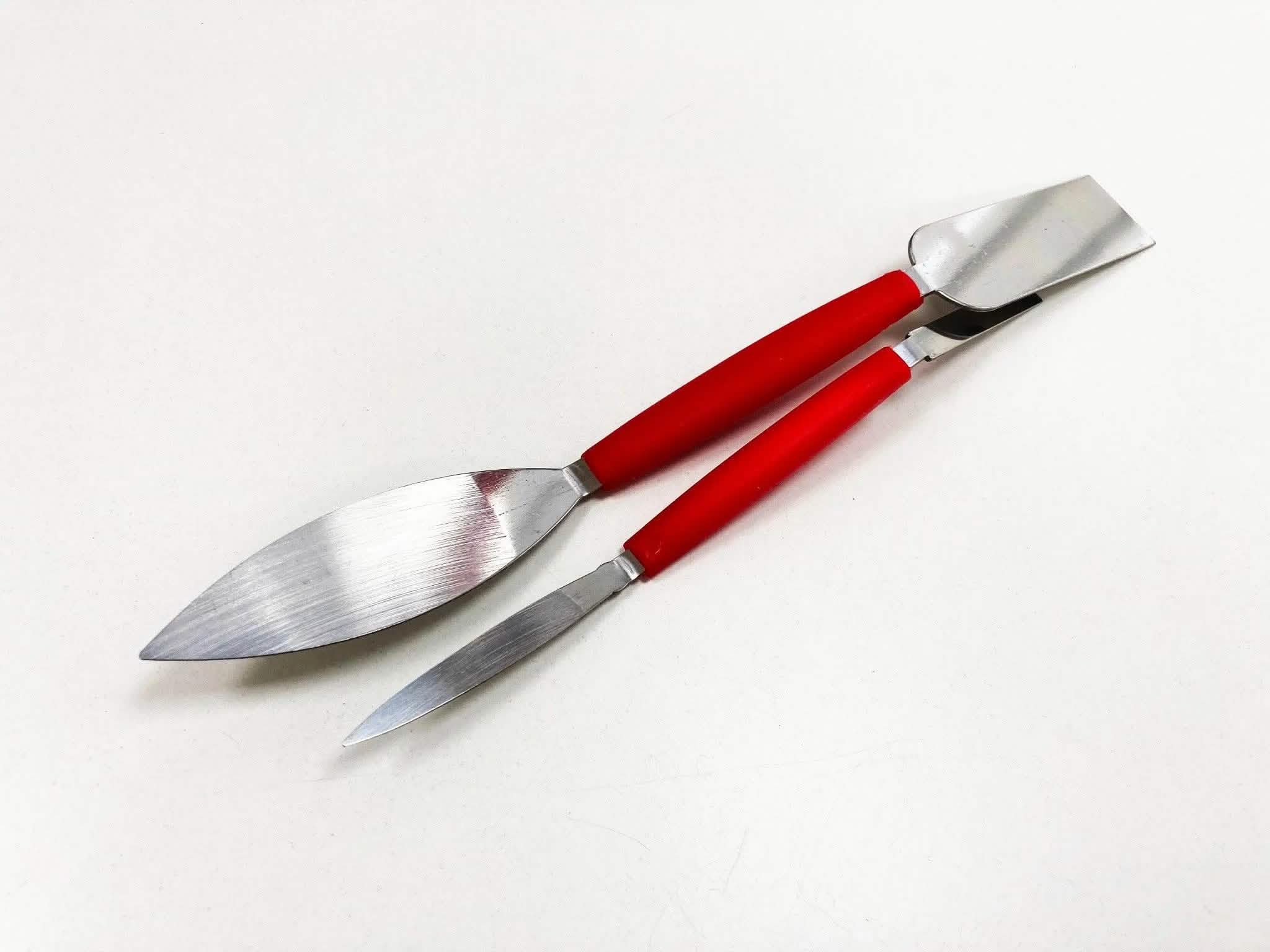 2Pc Small Tool Leaf & Square Set Trowel Pointing Large Finishing - tooltime.co.uk