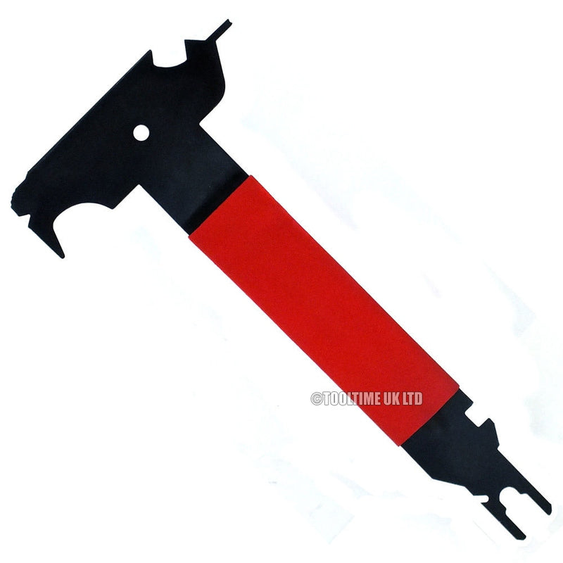6PC CAR DOOR PANEL TRIM CLIP REMOVAL PLIERS & UPHOLSTERY REMOVER PRY BAR TOOLS - tooltime.co.uk