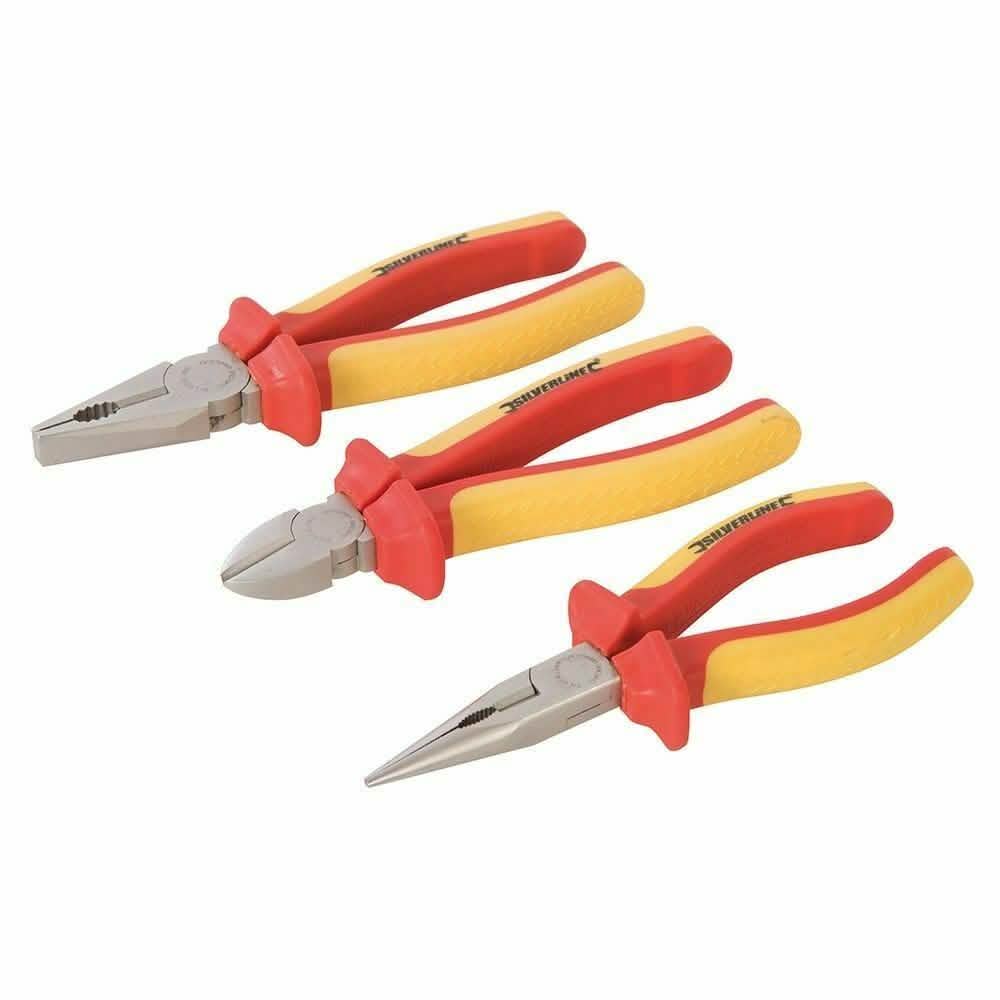 3PCE VDE EXPERT PLIERS SET + CASE 282501 **LIFETIME WARRANTY**-tooltime.co.uk