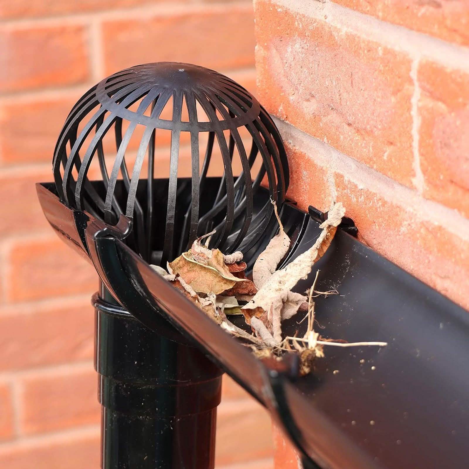 4 x Drainpipe Gutter Guards for Downpipes - tooltime.co.uk