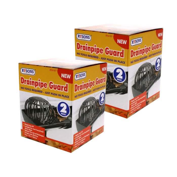 4 x Drainpipe Gutter Guards for Downpipes - tooltime.co.uk