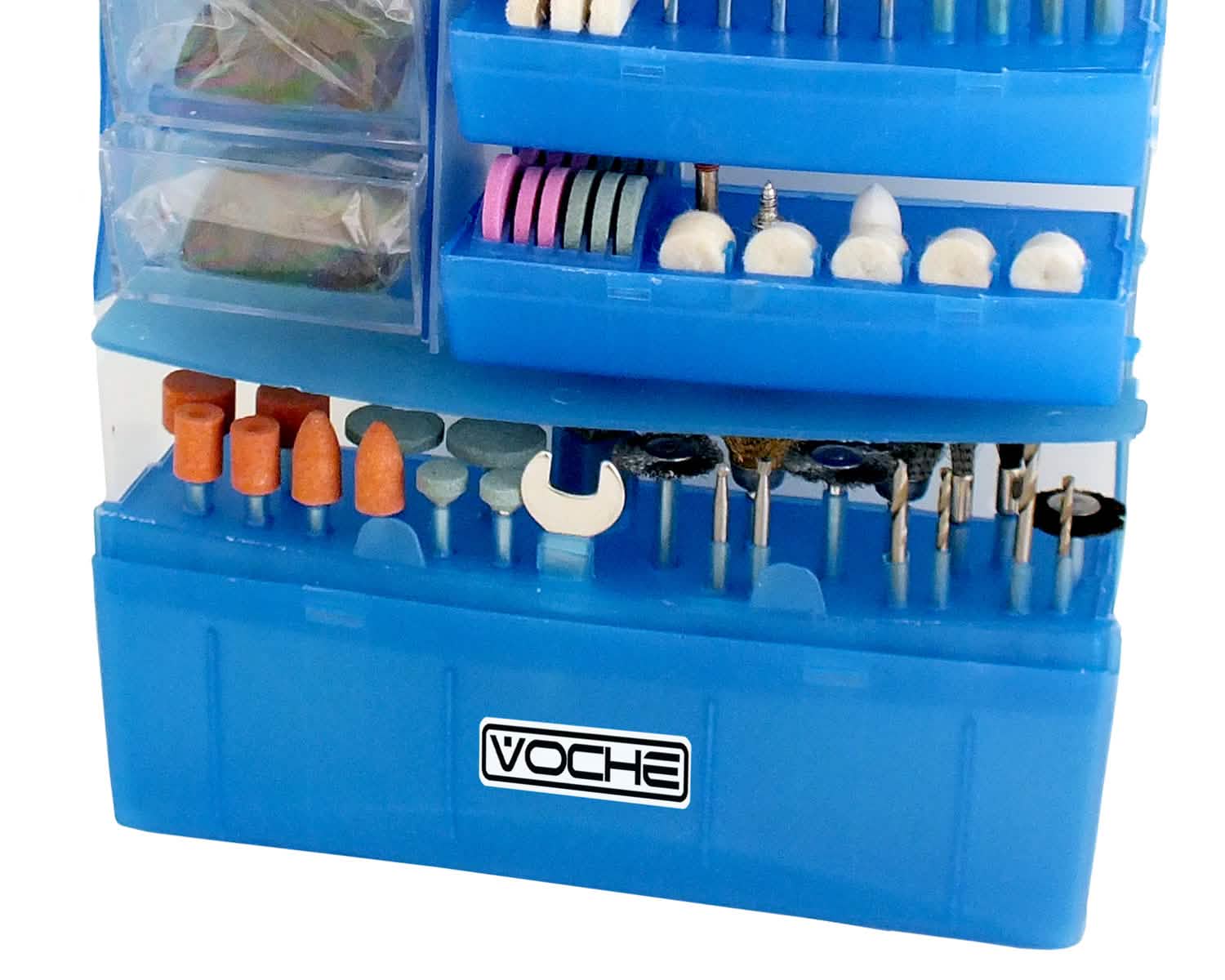 400PC VOCHE MINI ROTARY POWER DRILL HOBBY ACCESSORY KIT FITS DREMEL MULTI TOOLS - tooltime.co.uk