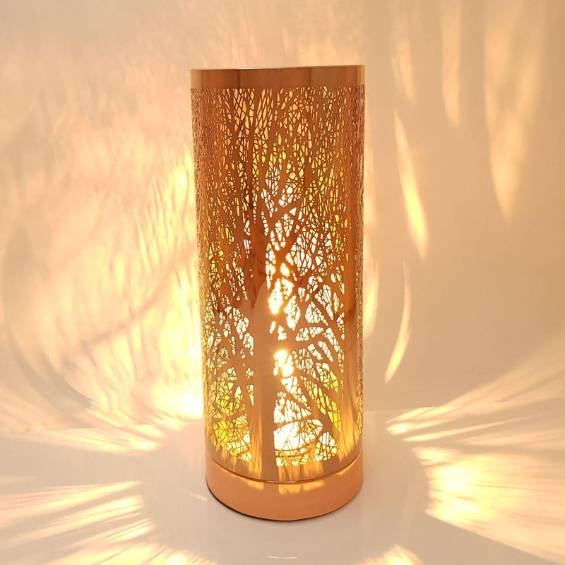 ASL TREE LAMP OIL BURNER WAX MELT TOUCH CONTROL 3 LEVELS AROMATHERAPY ROSE GOLD - tooltime.co.uk