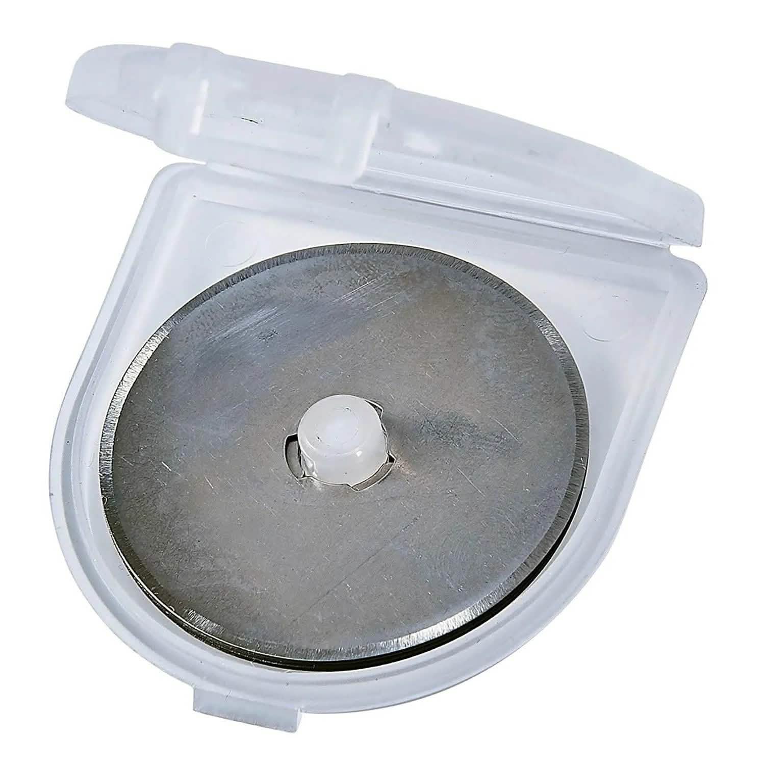 45mm Rotary Rotating Cutter + 6pc Blades Guard Lock Cutting Fabric Paper Card - tooltime.co.uk
