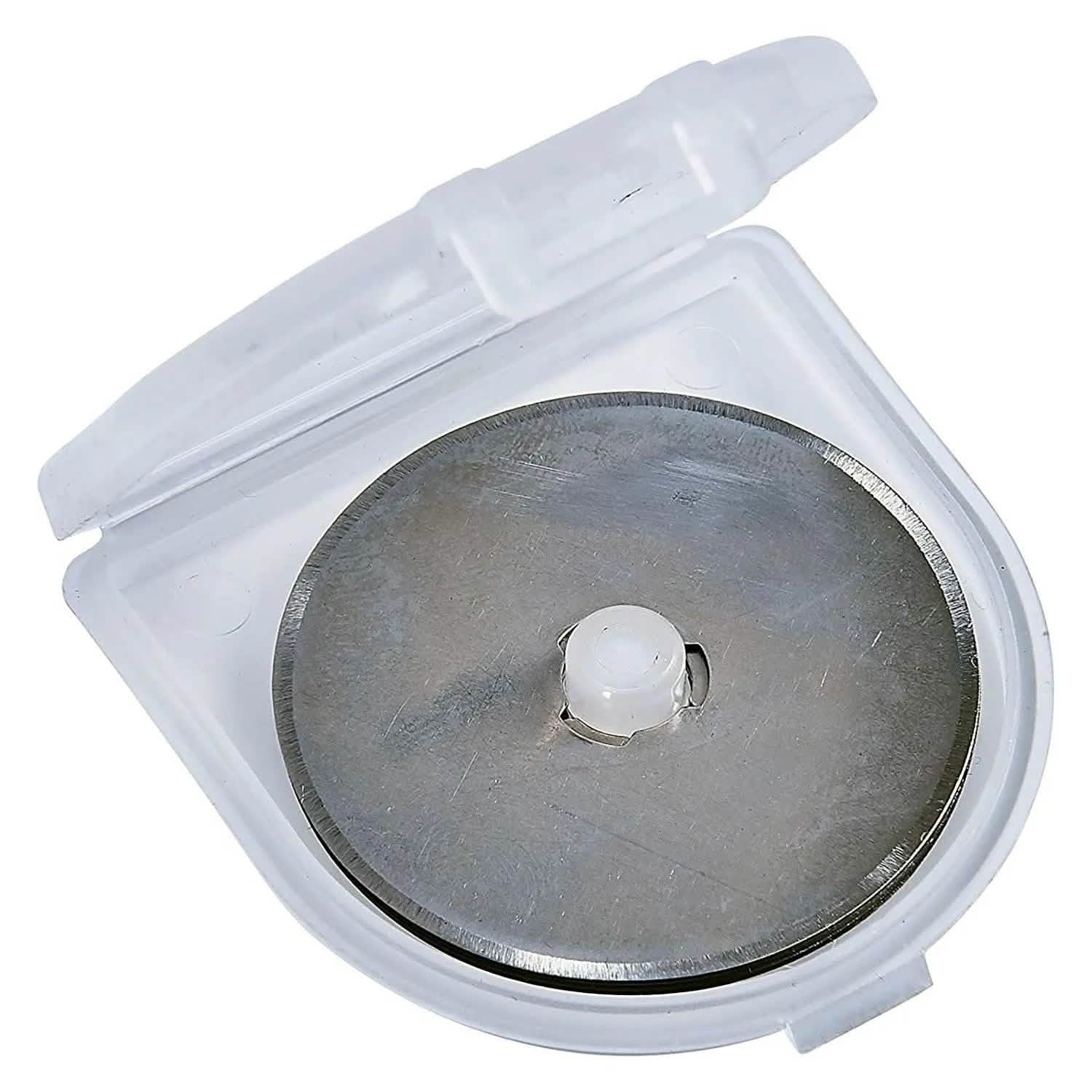 45mm Rotary Rotating Cutter + 6pc Blades Guard Lock Cutting Fabric Paper Card - tooltime.co.uk