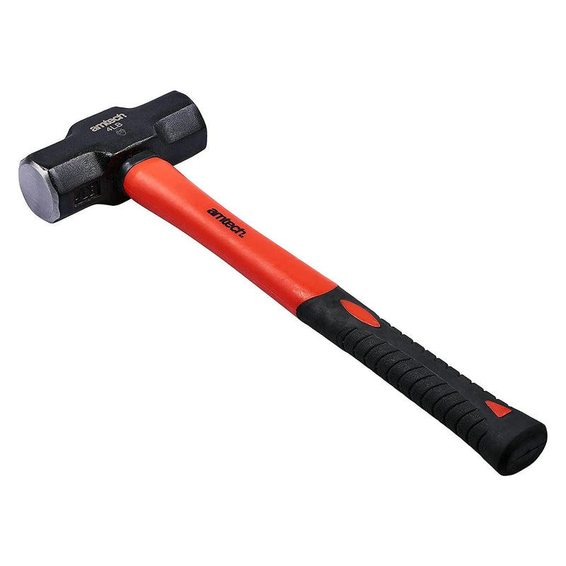 4lb LUMP SLEDGE HAMMER FIBREGLASS SHAFT AND RUBBER GRIP HANDLE MINI SLEDGEHAMMER - tooltime.co.uk