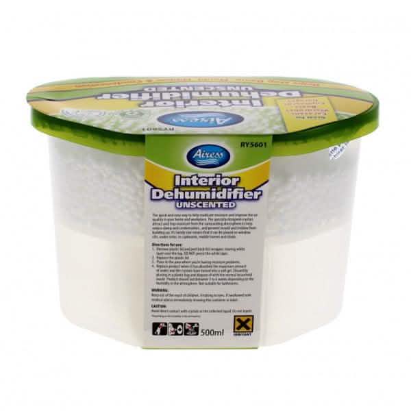 500ml Unscented Interior Dehumidifier | Pack of 1, 3, 6 or 12 available - tooltime.co.uk