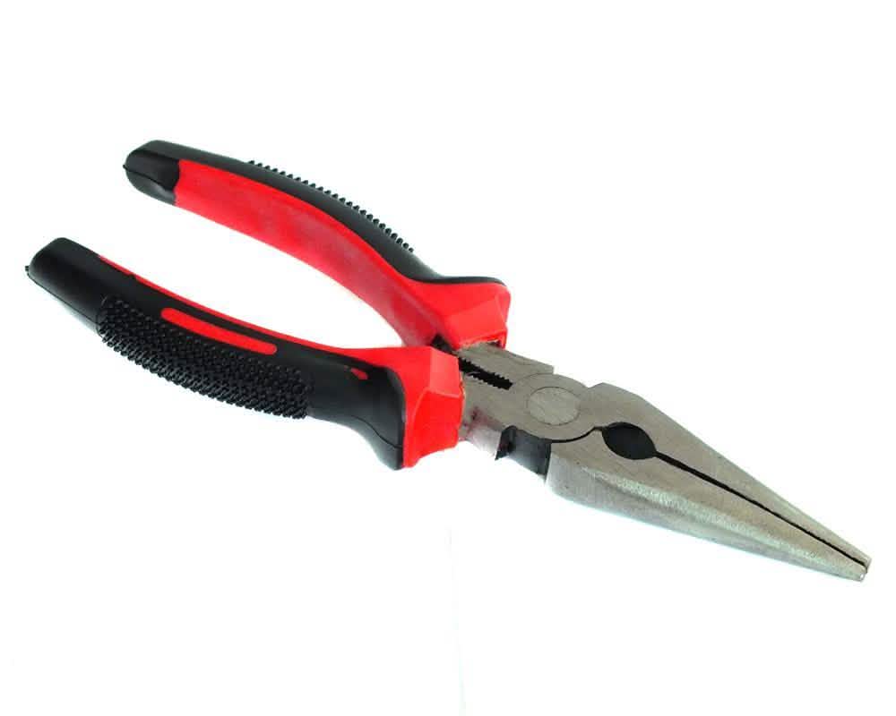 3PC 160mm 6" PLIER SET COMBINATION LONG NOSE & SIDE CUTTER WIRE CUTTING PLIERS - tooltime.co.uk