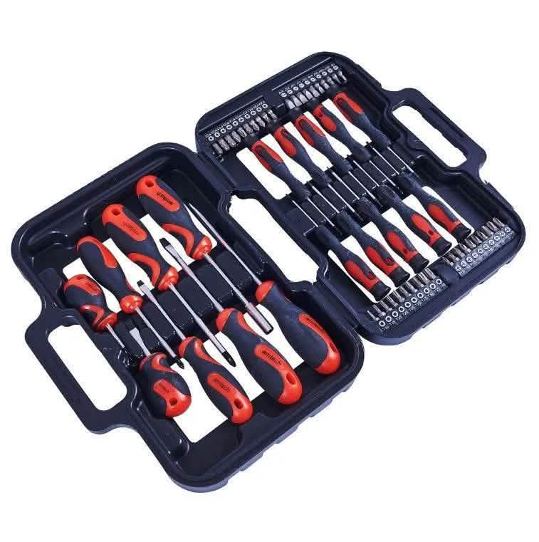 58pc Screwdriver Set Philips Flat Slot Torx Pozi & Case - 3 Year Warranty - tooltime.co.uk