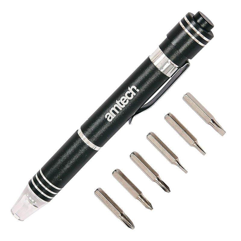 6-in-1 Aluminium Precision Screwdriver with LED Light - tooltime.co.uk