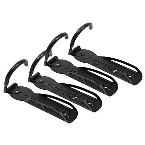 4 PACK VOCHE® WALL MOUNTED MOUNTABLE CYCLE STORAGE HOOKS SPACE SAVING BIKE RACKS - tooltime.co.uk