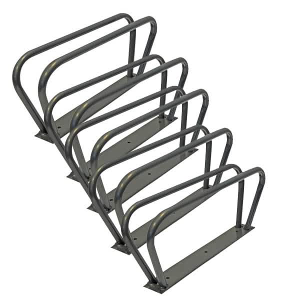 5 PACK OF BICYCLE CYCLE BIKE STORAGE SECURITY WALL FLOOR RACK HOOKS - tooltime.co.uk