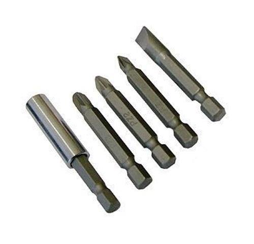 10 PCE - 50mm MAGNETIC POZI PHILIPS SLOTTED POWER SCREWDRIVER BIT SET HOLDER-tooltime.co.uk