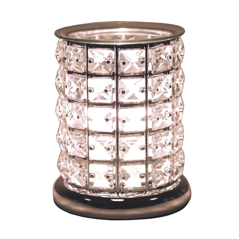 Aroma Electric Oil Burner Wax Melt Warmer - Clear Crystal - Touch Control - tooltime.co.uk