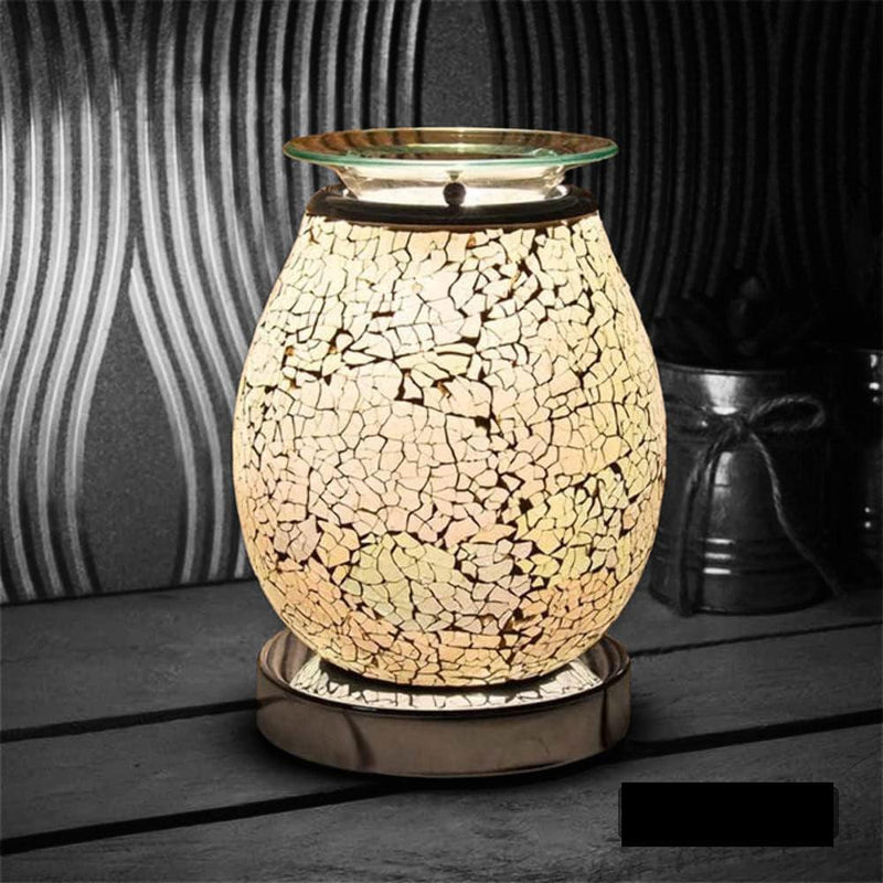 Aroma Lamp Oil Burner Warmer Wax Melter Pearl Mosaic - tooltime.co.uk