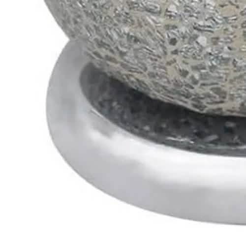 Aroma Lamp Oil Burner Wax Melt Multi Led Silver Mosaic - tooltime.co.uk