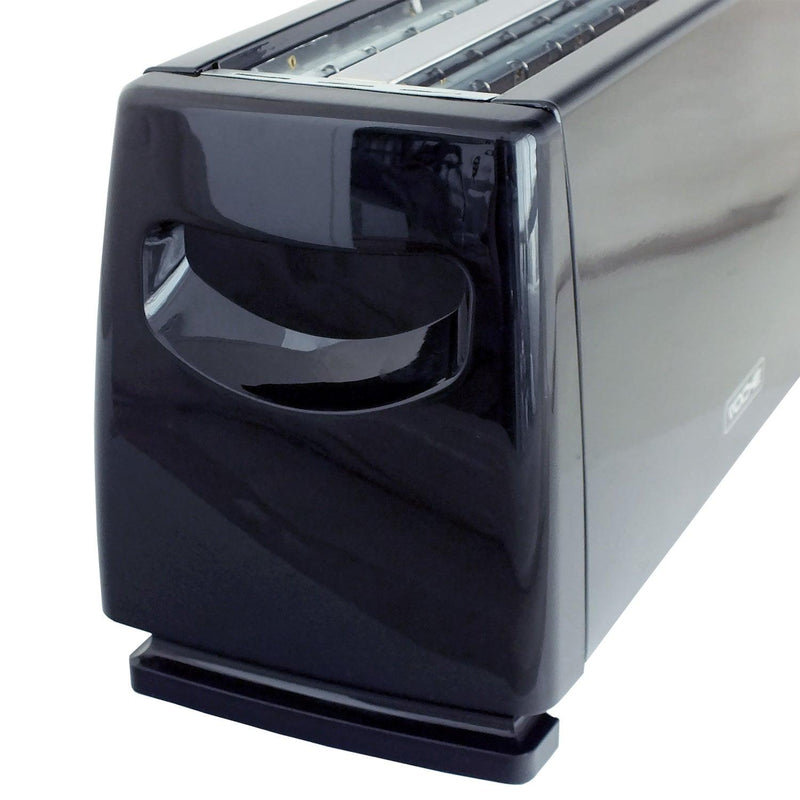 Black Cordless Kettle & 4 Slice Toaster Set | 1.7L Electric Dual Illumination LED - tooltime.co.uk