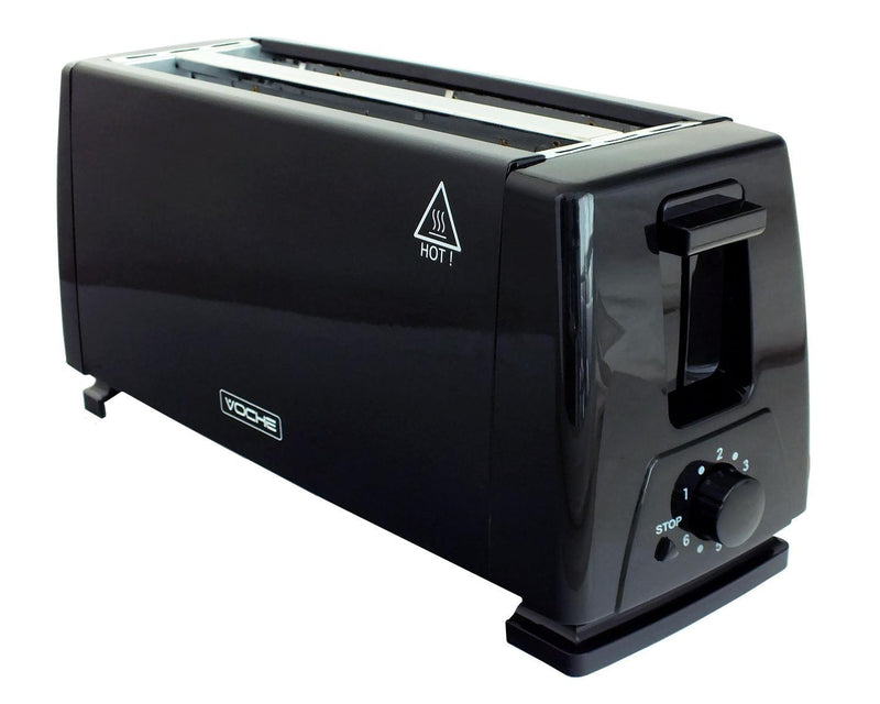 Black Cordless Kettle & 4 Slice Toaster Set | 1.7L Electric Dual Illumination LED - tooltime.co.uk