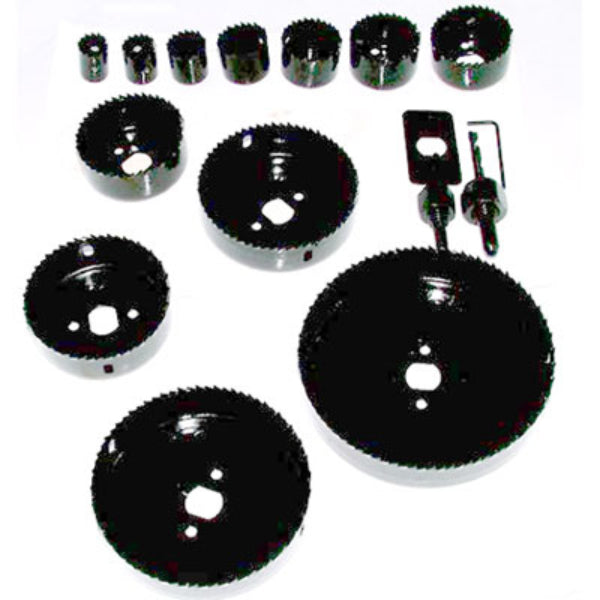 16 PRO SERIES HOLESAW CUTTING KIT SET 19MM - 127MM HOLE SAW SAWS + CASE - tooltime.co.uk