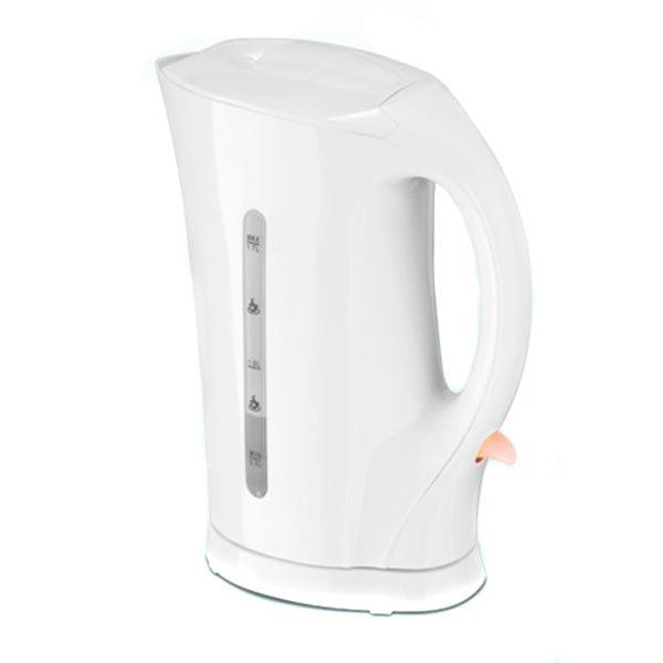 Cordless Electric White Kettle 2200W 1.7 Litre Jug Boil Dry Protection Voche - tooltime.co.uk