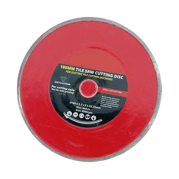 180mm Diamond Tile Cutting Blade 22.2mm Bore Continuous Rim Disc Electric Cutter