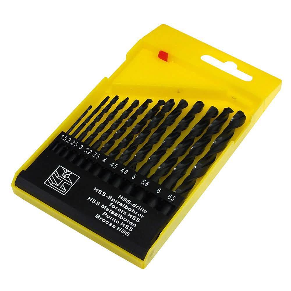 DRAPER 500W VARIABLE SPEED HAMMER DRILL WITH SIDE HANDLE & 13PC HSS BIT SET-tooltime.co.uk